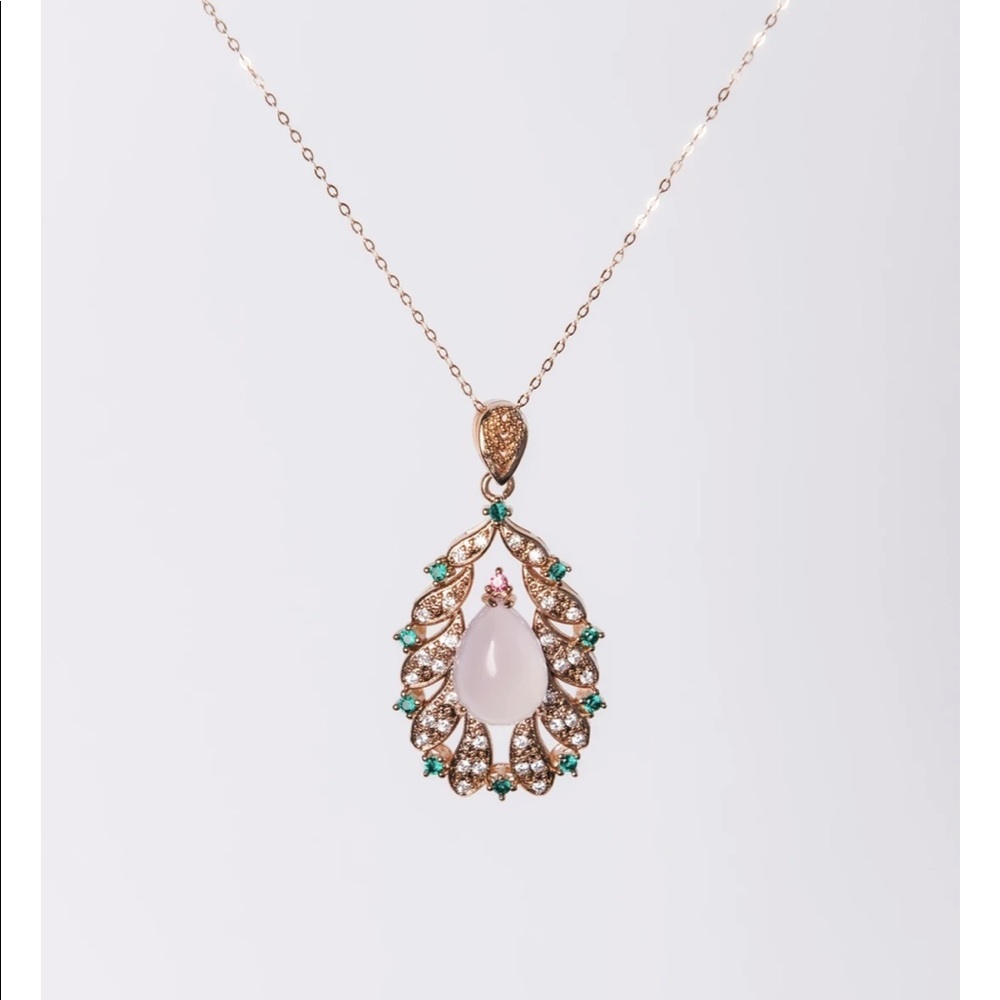 Raindrop Lavender Necklace - Monarch & Muse